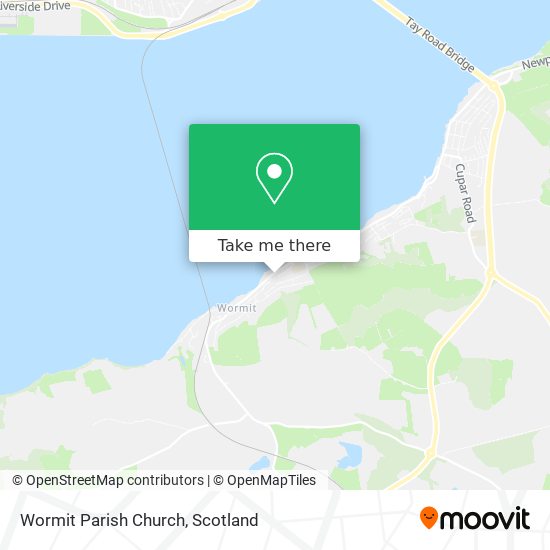 Wormit Parish Church map