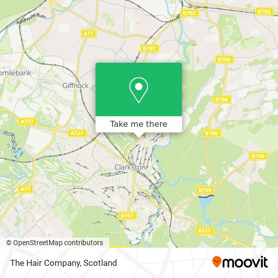 The Hair Company map