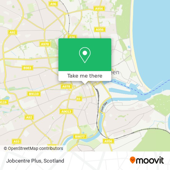 Jobcentre Plus map