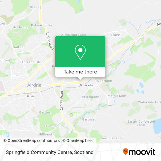 Springfield Community Centre map