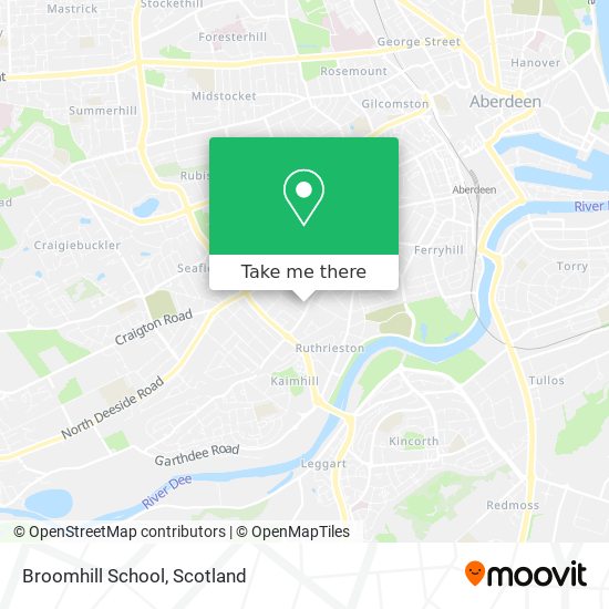 Broomhill School map