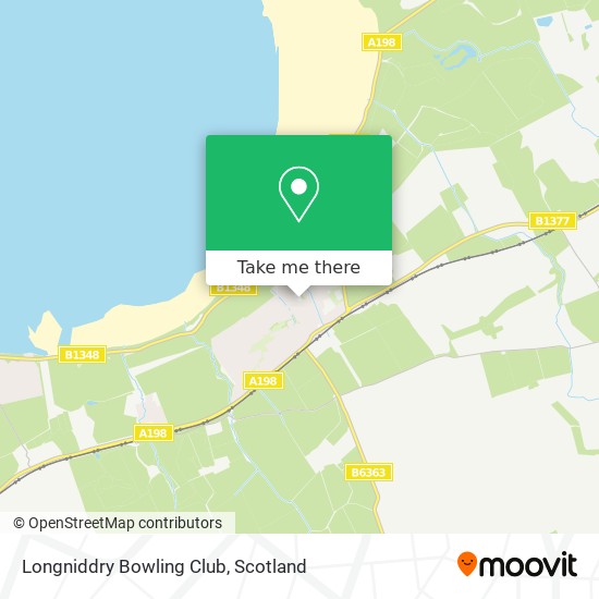 Longniddry Bowling Club map