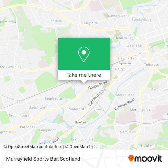 Murrayfield Sports Bar map