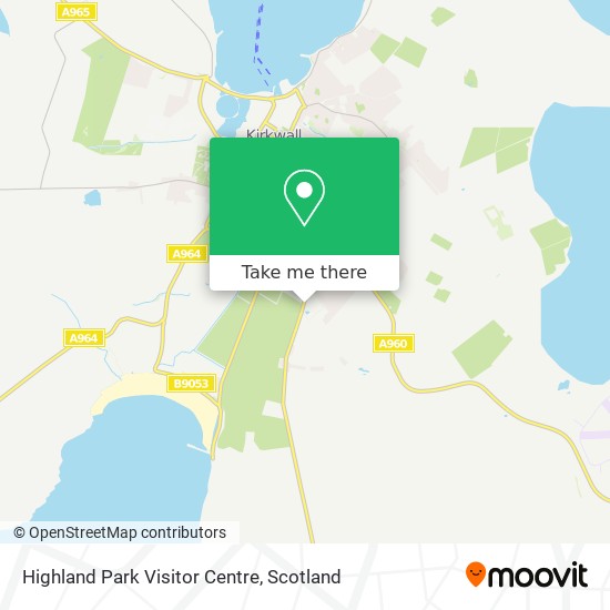 Highland Park Visitor Centre map