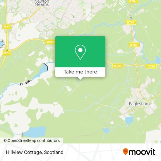 Hillview Cottage map