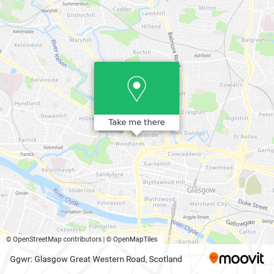 Ggwr: Glasgow Great Western Road map