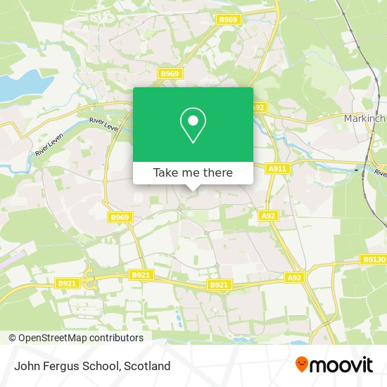 John Fergus School map