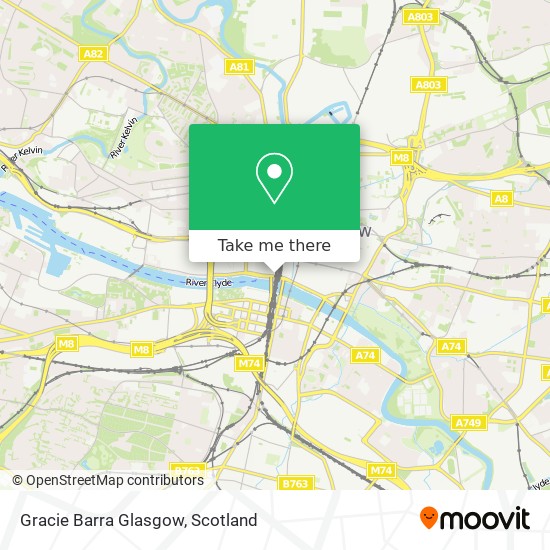 Gracie Barra Glasgow map