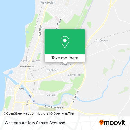 Whitletts Activity Centre map