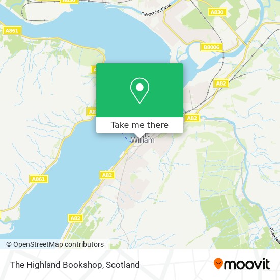 The Highland Bookshop map