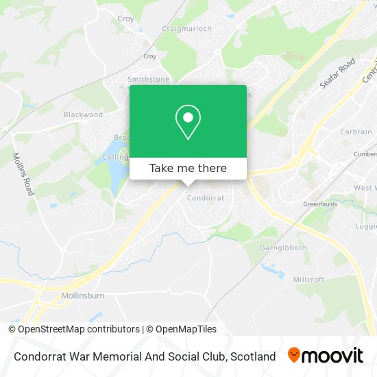 Condorrat War Memorial And Social Club map