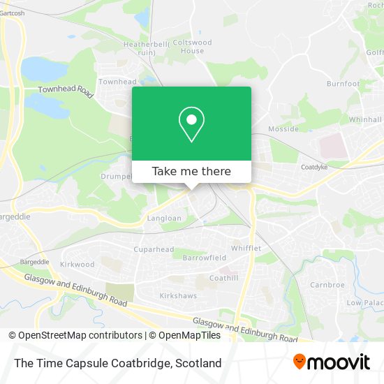 The Time Capsule Coatbridge map