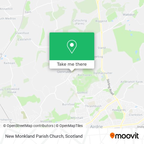 New Monkland Parish Church map