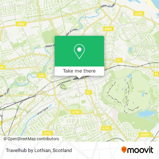 Travelhub by Lothian map