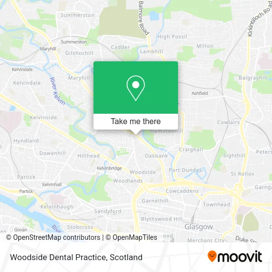 Woodside Dental Practice map