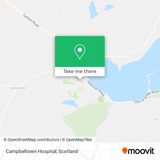 Campbeltown Hospital map