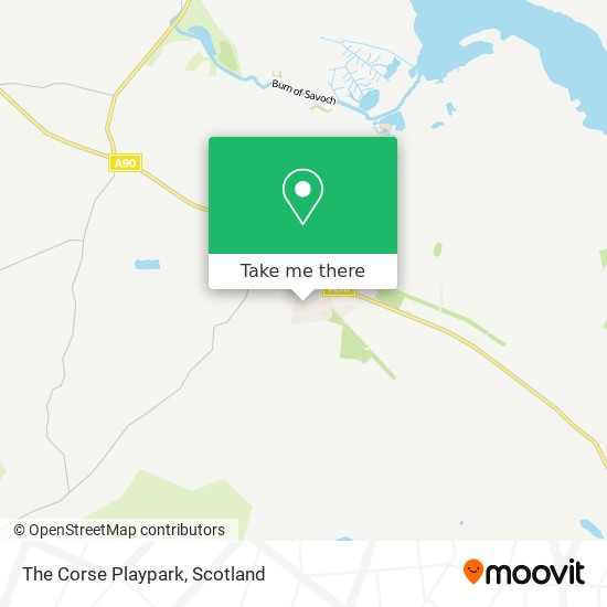 The Corse Playpark map