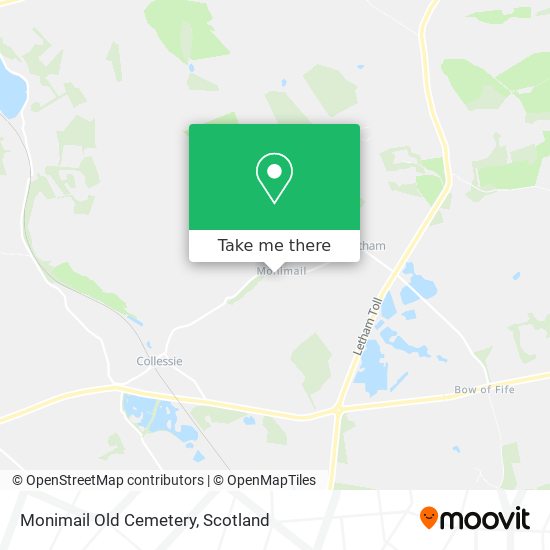 Monimail Old Cemetery map