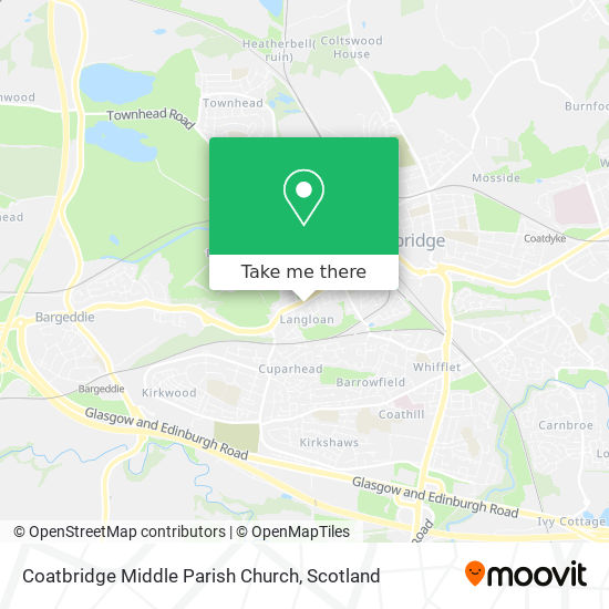 Coatbridge Middle Parish Church map