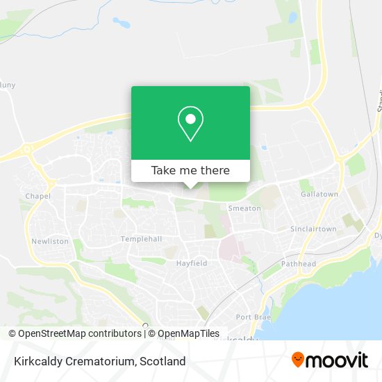 Kirkcaldy Crematorium map