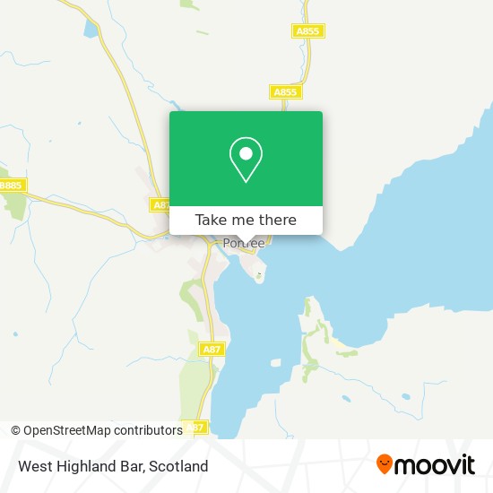 West Highland Bar map