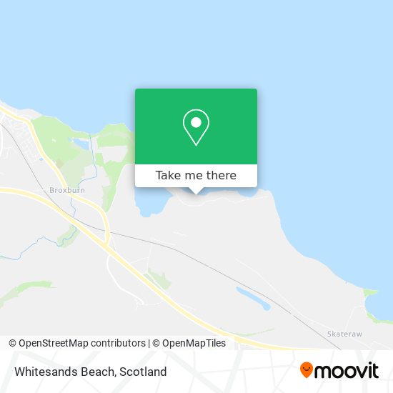 Whitesands Beach map