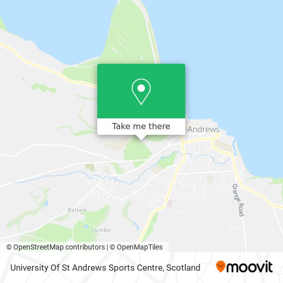 University Of St Andrews Sports Centre map