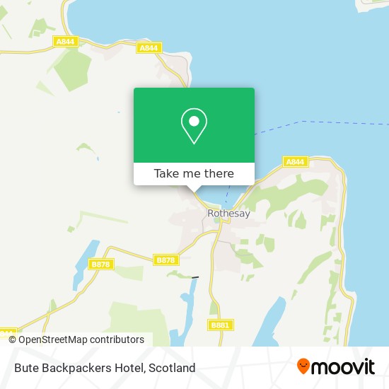 Bute Backpackers Hotel map