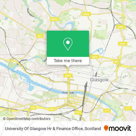 University Of Glasgow Hr & Finance Office map