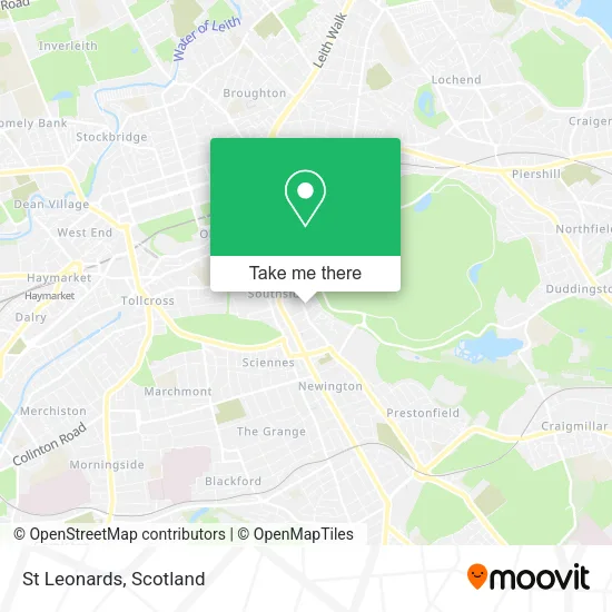 St Leonards map