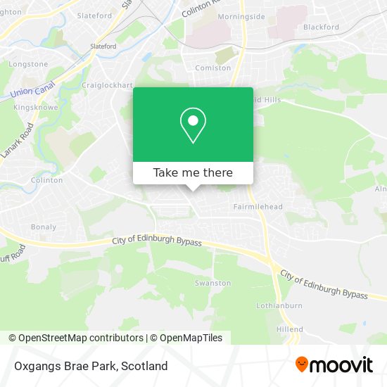 Oxgangs Brae Park map