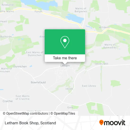 Letham Book Shop map
