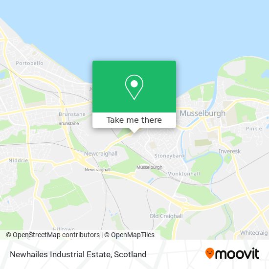 Newhailes Industrial Estate map