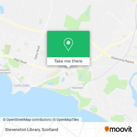 Stevenston Library map