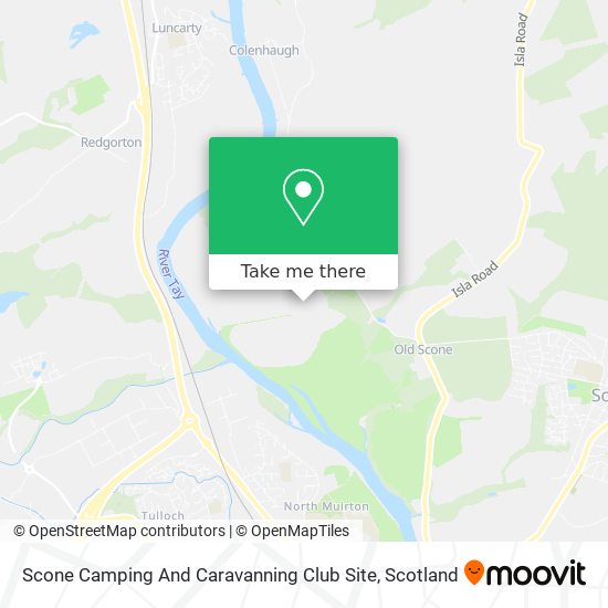 Scone Camping And Caravanning Club Site map