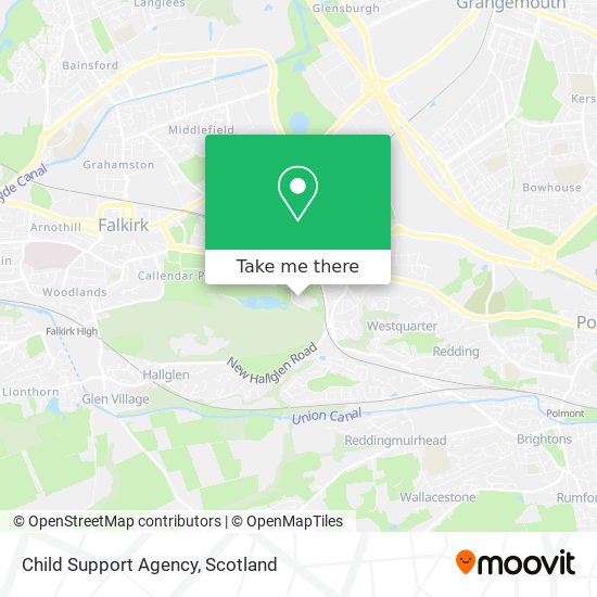 Child Support Agency map