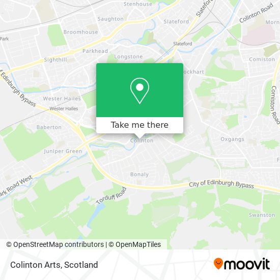 Colinton Arts map