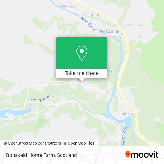 Bonskeid Home Farm map