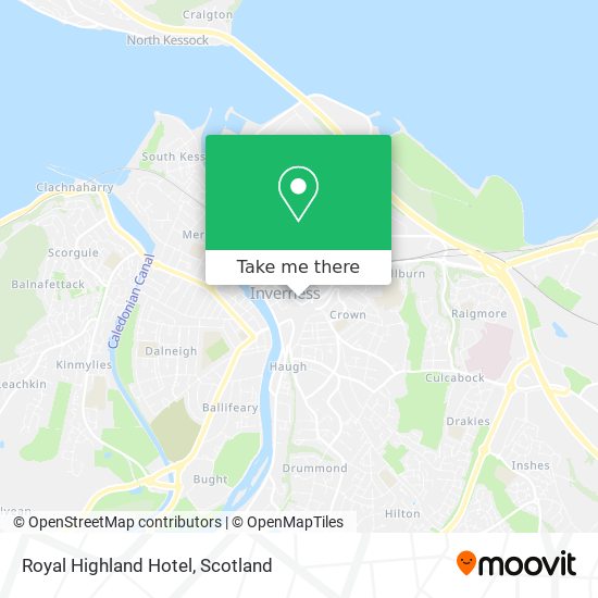 Royal Highland Hotel map