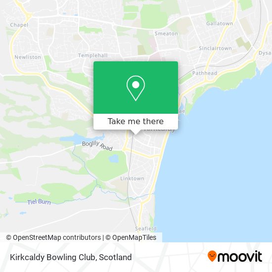 Kirkcaldy Bowling Club map
