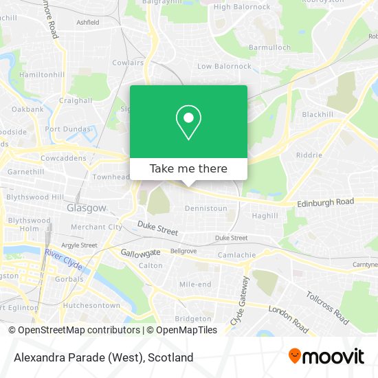 Alexandra Parade (West) map
