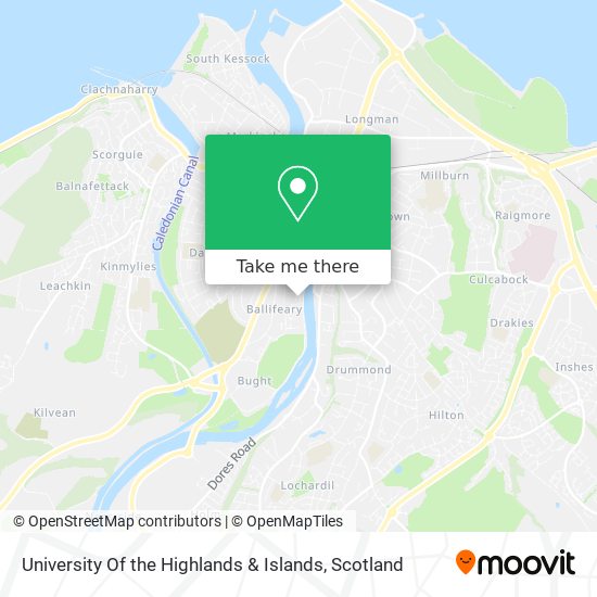 University Of the Highlands & Islands map