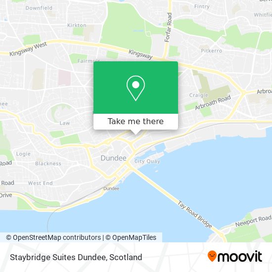 Staybridge Suites Dundee map