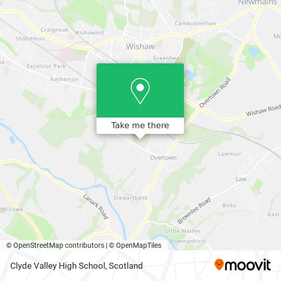 Clyde Valley High School map
