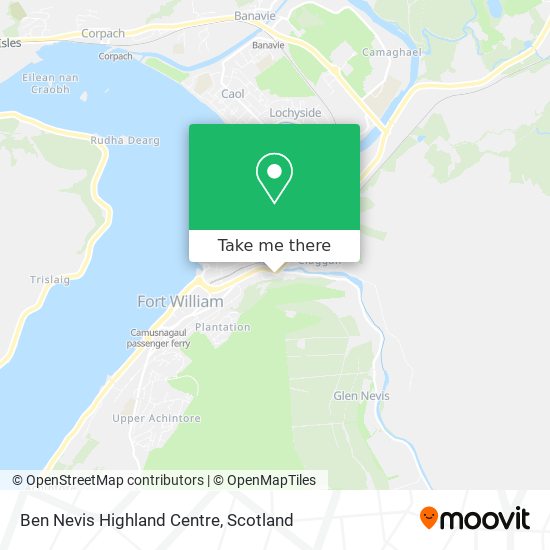 Ben Nevis Highland Centre map