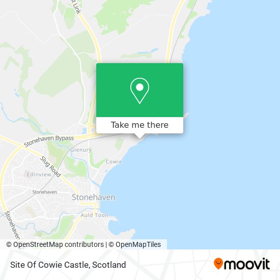 Site Of Cowie Castle map