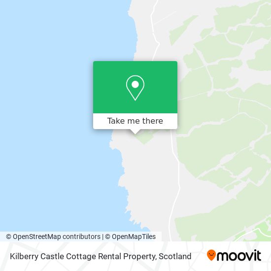 Kilberry Castle Cottage Rental Property map