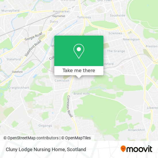 Cluny Lodge Nursing Home map