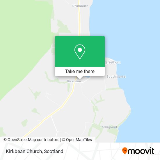 Kirkbean Church map