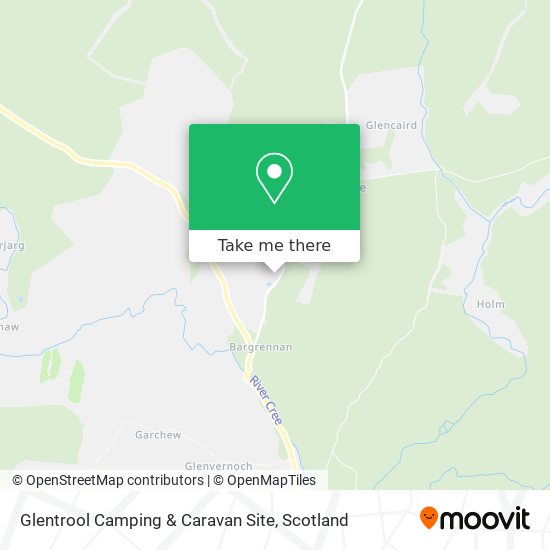 Glentrool Camping & Caravan Site map